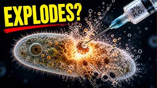 Microbes EXPLODE in 3% Hydrogen Peroxide? Under a Microscope