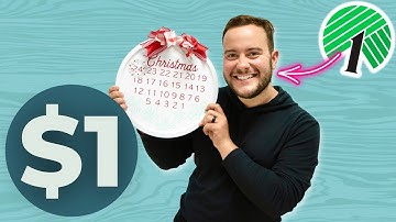 Dollar Tree Pizza Pan // DIY Advent Calendar Christmas Countdown 🎄