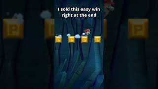 I Choked at the LAST Possible Second in Mario Maker #supermariomaker2 #shorts