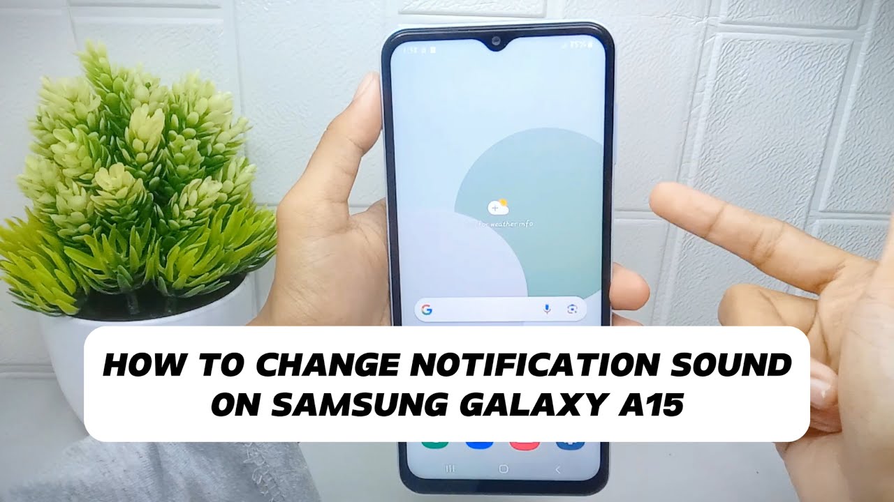 How to change notifications sound on samsung a15 a15 5g youtube