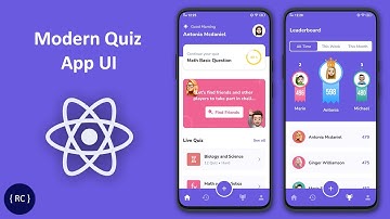 Modern Quiz App UI in React Native | Modern Quiz Solo App | 1vs1 quiz App Template