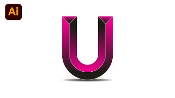 How to Create 3D Gradient Logo in Adobe Illustrator | (Easy Tutorial) 2024