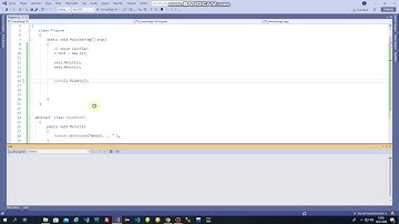 9 C# soyut sınıflar  ( abstract class )