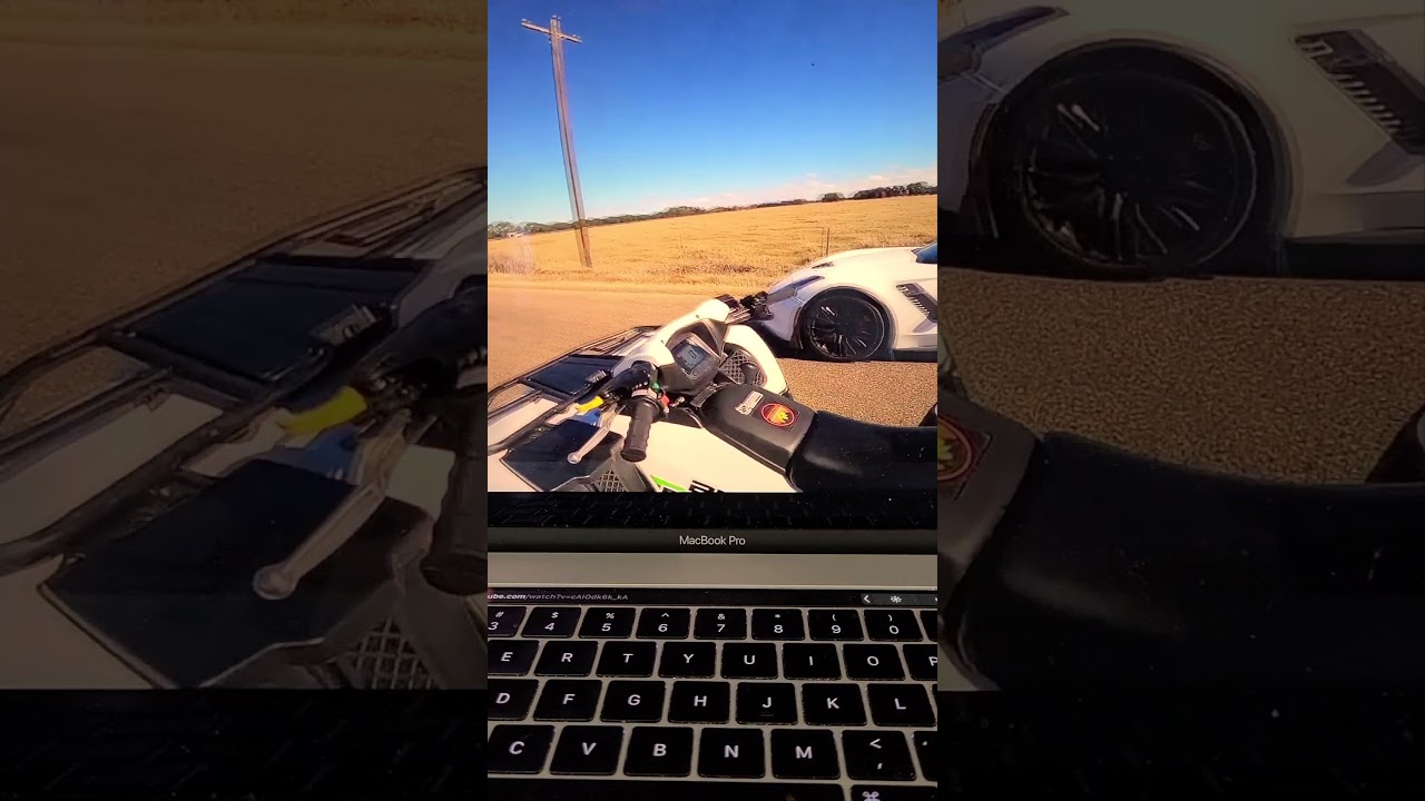 Corvette vs Brute Force 750 ATV 