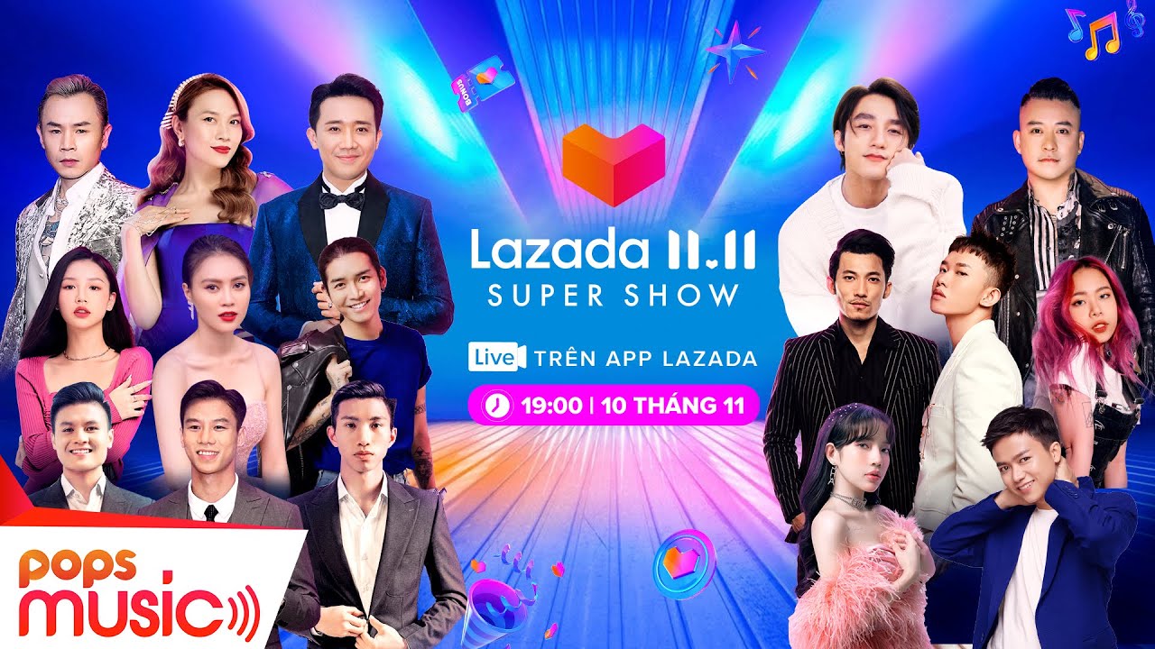 LAZADA SUPERSHOW 11.11 | Mỹ Tâm, Sơn Tùng M-TP, Binz đại náo show TO nhất năm