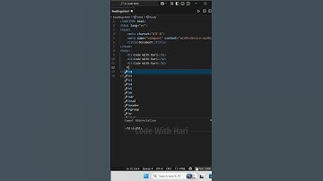 HTML headings || Code With Hari || #coding #frontendcourse #webdevelopment #css #html5 #programming