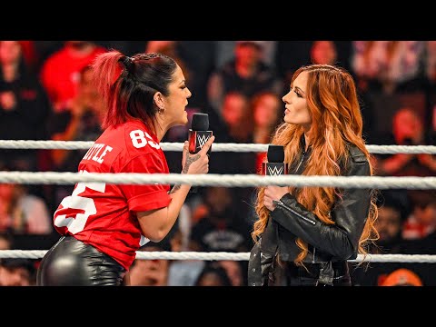 The 434 - Bayley vs Becky Lynch in a Steel Cage Match is canceled due to  Damage Control attacking Becky before the bell rang