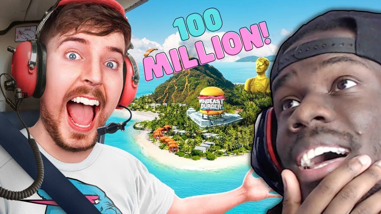 Mr Beast Give's His 100,000,000th Subscriber a private Island!
