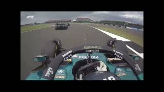 Lance Stroll onboard start British GP 2022