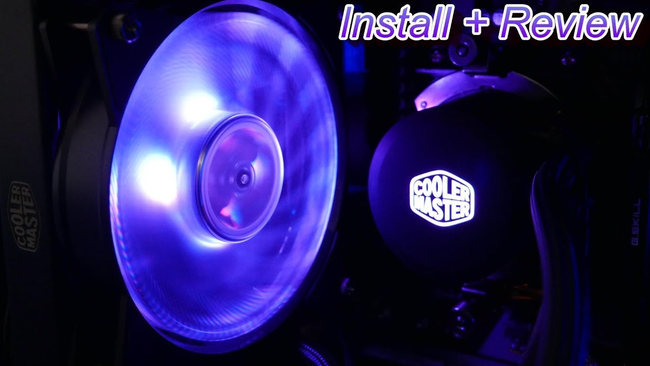 Cooler master Masterliquid ML120L RGB Review Installation YouTube