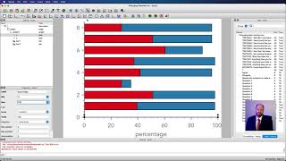 Veusz 9: Diverging stacked bar chart