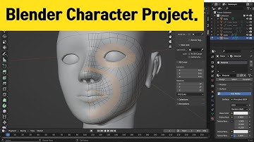 face retopology | #22 Blender 3d character modeling | head sculpting