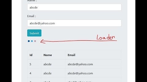 Jquery ajax insert with loader using PHP & Mysql.