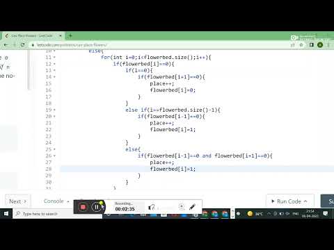 605.  Can Place Flowers || LEETCODE SOLUTION || IN C++ || DATA STRUCTURE AND ALGORITHM