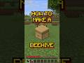 Minecraft: How to make a Beehive  | Recipe 167