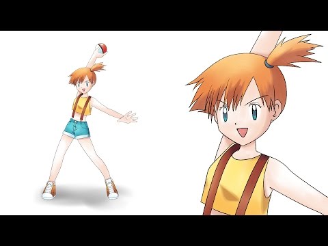 How to draw Misty / Kasumi (step by step) - Pokemon - Como dibujar a Misty / Kasumi - Pokemon
