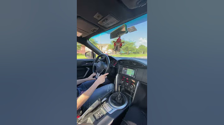 Subaru BRZ passenger POV