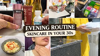 Real Life Evening Routine |  Skincare in Your 30s After a Busy Day | Home Making Vlog 