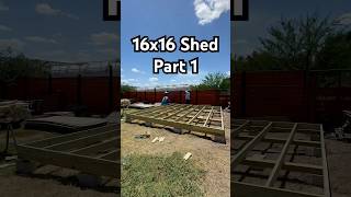 Building A 16X16 Shed Part