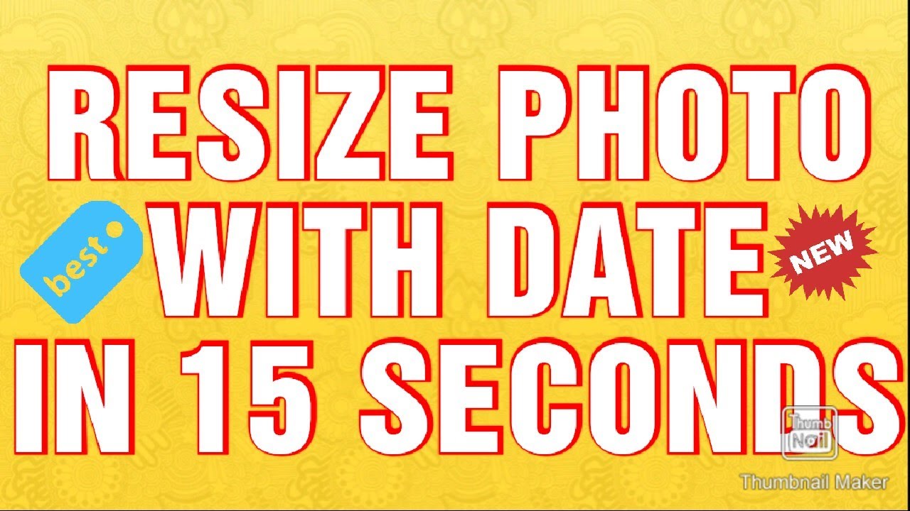 HOW TO RESIZE PHOTO SIZE WITH DATE FOR SSC MULTITASKING EXAM ONLINE