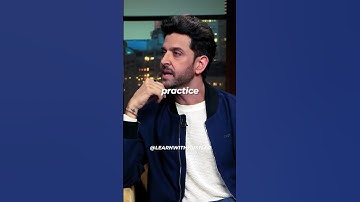 A great lesson of how being happy by ~ Hrithik roshan
