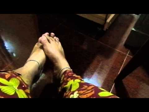 My Indian Cross-dressing feet with payal