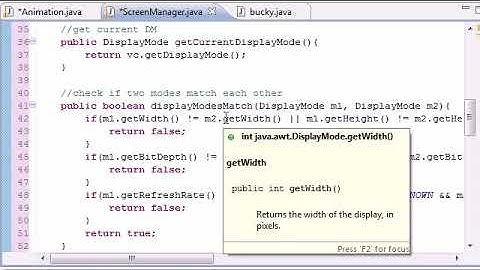 Java Game Development – 18 – Updating Display and Restore Screen