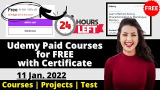 Udemy FREE Courses Certificate|Udemy Coupon |How to get Paid Udemy Courses for FREE with Certificate