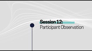 Gld Research Seminar Series - Participant Observation