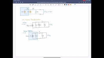 Practice Problem 4.11 (3-4) Find In - Source Transform, Fundamentals of Electric Circuits, 7th ed