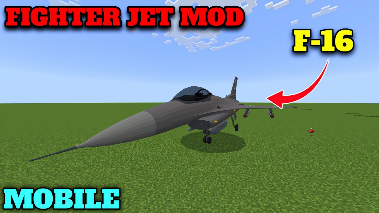 How To Download This Fighter Jet Mod In Minecraft PE 🤯 - YouTube