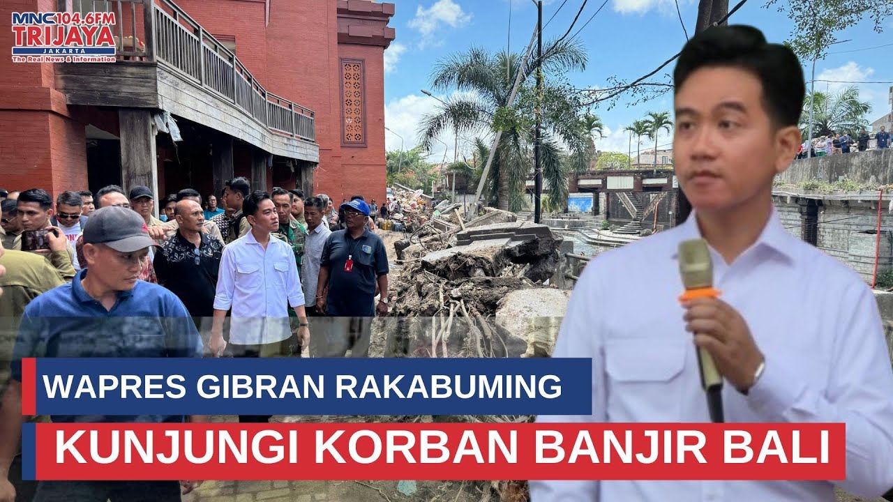 Wapres Gibran Kunjungi Korban Banjir Bandang di Bali