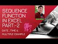 Sequence Function: Date time &amp; multiple function example