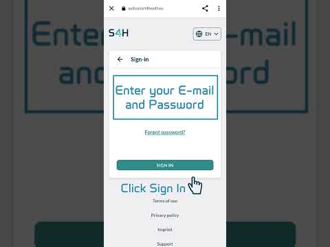 Citizen Hub - Login to Smart4Health and Settings