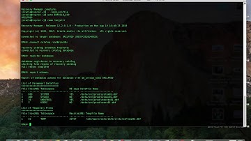 Create and Configure RMAN Recovery Catalog