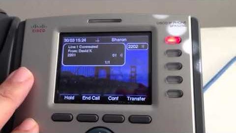 Cisco - How to transfer a call on Cisco IPFX Phone System