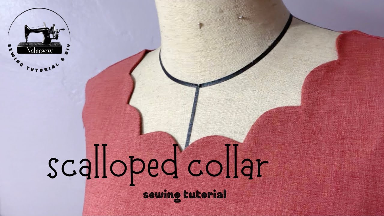 📌 How to sew the perfect scalloped collar | Nabiesew - YouTube