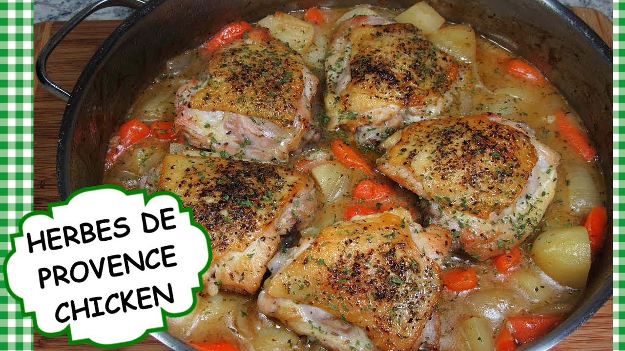 HERBES DE PROVENCE CHICKEN WITH POTATOES & CARROTS RECIPE SUNDAY