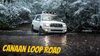Toyota Sequoia OffRoad In The Snow! | Canaan Loop Road