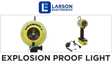 Explosion Proof Rechargeable LED Trouble Light - Class 1 Div 1 - 2 Battery Packs - Spot/Flood Combo