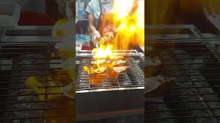 Oyster BBQ with cheese Thailand style viral trending asmr oyster thailand short