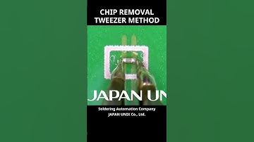 Removal of Chip Components: Tweezers Method (0402 Chip Components): IPC-7711 3.3.2 Rework #soldering
