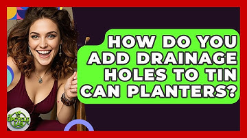 How Do You Add Drainage Holes To Tin Can Planters? - The Upcycle Lab