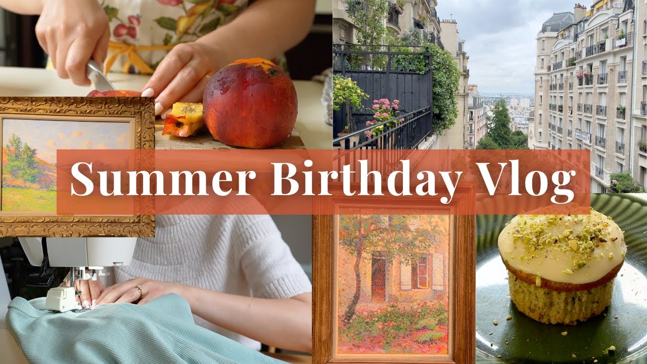 Birthday Week Vlog ✨🎂 | Sewing, baking & notion shopping in Paris 🪡