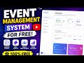 Event management system for free