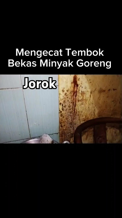 Cat Ulang Tembok Dapur yang Kotor karena Cipratan minyak.