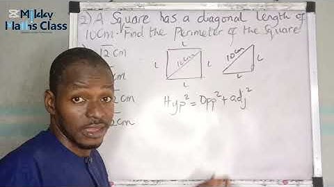 WAEC 2025 Mathematics |Question 2: Find the perimeter of square|