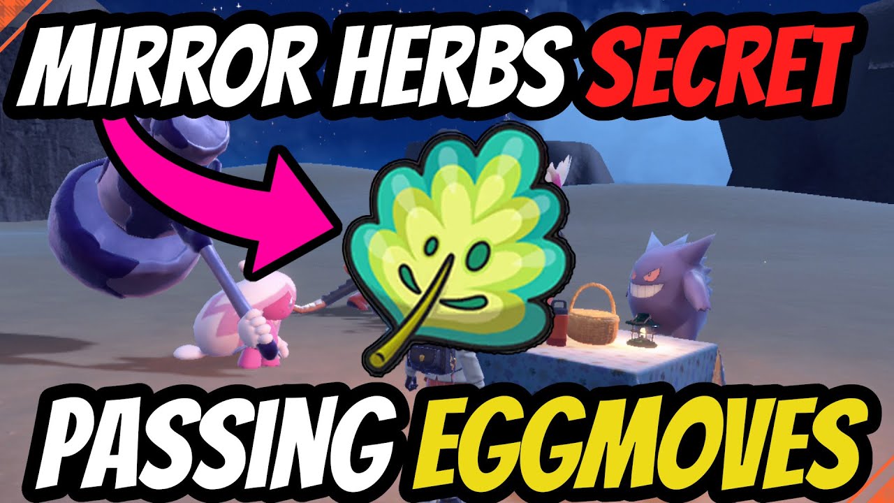 Mirror Herbs Secret , Passing Eggmoves in Pokemon Scarlet and Violet