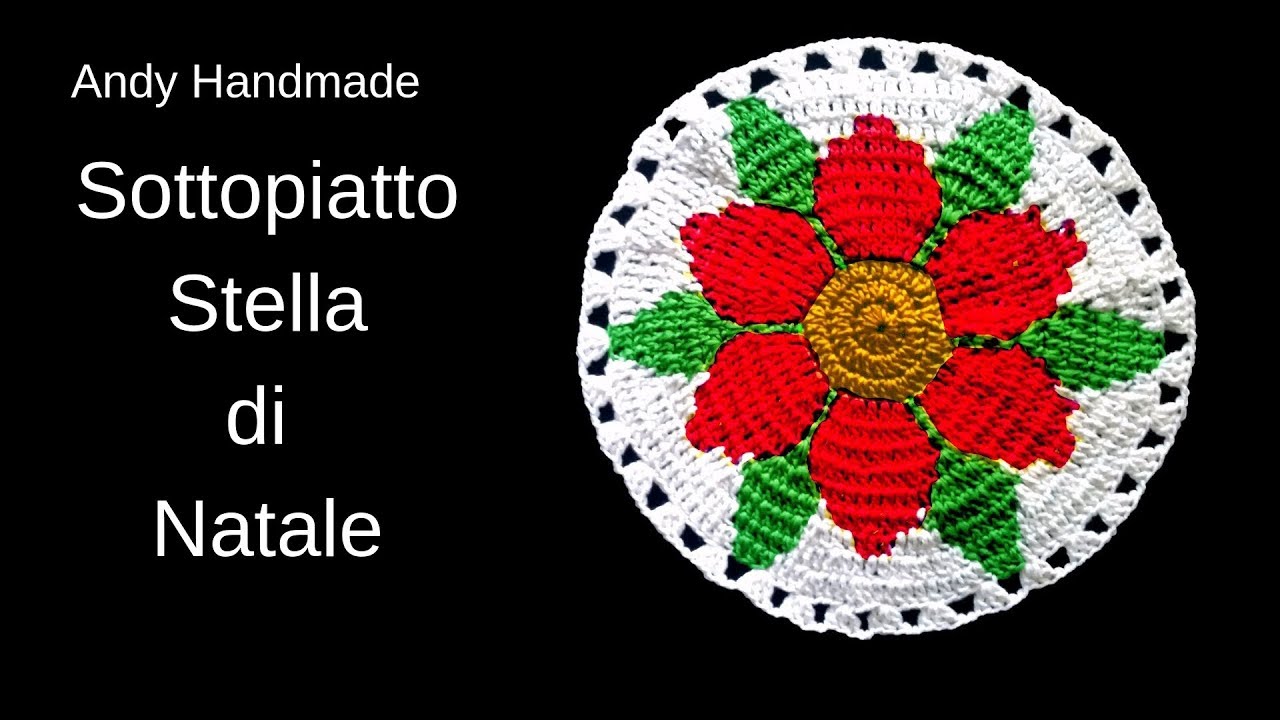 Sottopiatti Stella Di Natale Uncinetto.Sottopiatto Stella Di Natale Uncinetto Facile Youtube