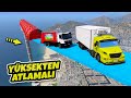 Süper Güçlü Kamyonlar Yeni Yüksekten Atlamalı Sağlamlık Testinde - GTA 5